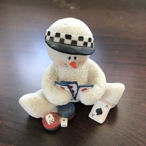 Small ceramic snowman
